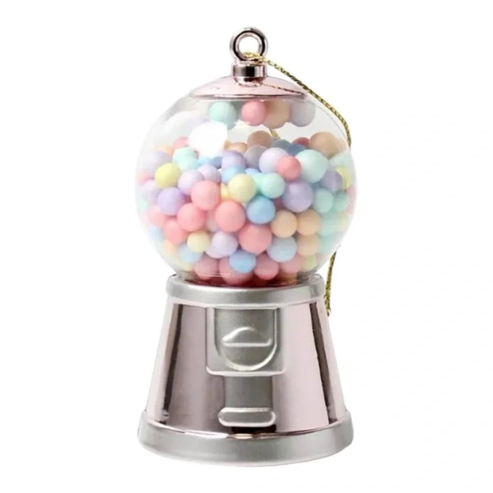 Target Pink Gum-ball Retro Novelty Machine Christmas Tree Ornaments Set of 2